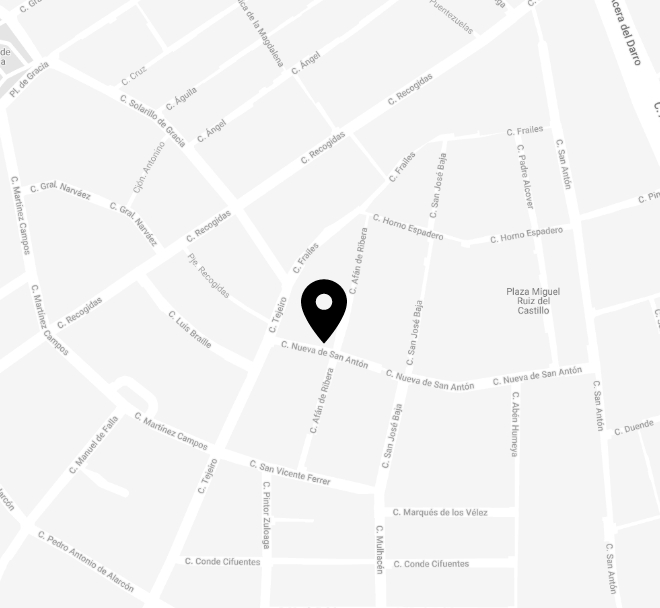 Mapa de la ubicación de la inmobiliaria Hove en Granada